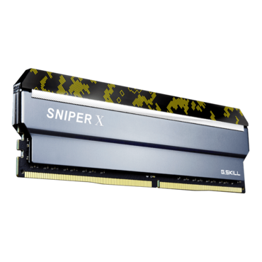 16GB (2 x 8GB) Sniper X DDR4 3200MHz, CL16, Silver/Digital Camo, DIMM Memory