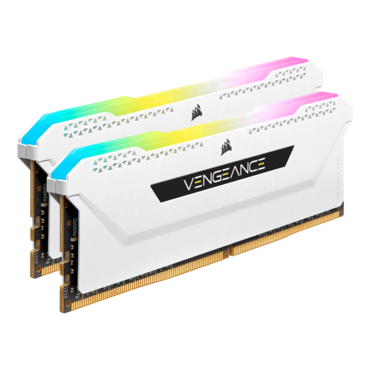 16GB (2 x 8GB) VENGEANCE® RGB PRO SL DDR4 3600MHz, CL18, White, RGB LED, DIMM Memory