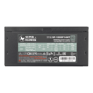 SF-1000F14HT, 80 PLUS Titanium 1000W, ECO Mode, Fully Modular, ATX Power Supply