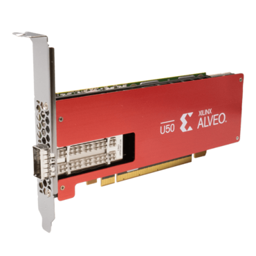 Alveo U50 (A-U50-P00G-PQ-G), 8GB HBM2, 316GB/s, Passive Cooling, PCI Express 3.0, Computing Accelerator