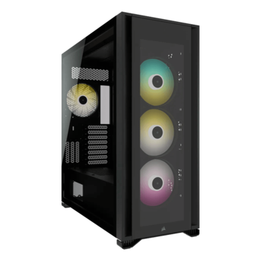 iCUE 7000X RGB Tempered Glass, No PSU, ATX, Black, Full Tower Case