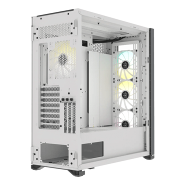iCUE 7000X RGB, Tempered Glass, No PSU, ATX, White, Full Tower Case