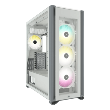 iCUE 7000X RGB, Tempered Glass, No PSU, ATX, White, Full Tower Case