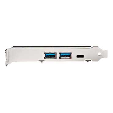 PEXUSB312A1C1H, 2 x USB 3.2, 1 x USB Type-C, 1 x USB 3.2 19-pin Connector to PCI Express 2.0 x4 Add-On Card