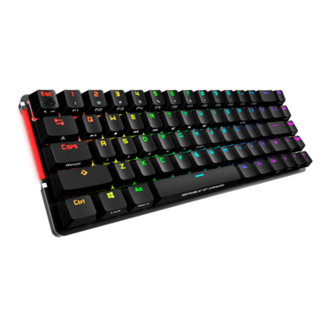 ROG Falchion, Per Key RGB, Cherry MX Blue, Wireless/Wired, Black/Grey, Mechanical Gaming Keyboard