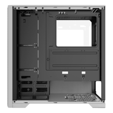 NEO Air Tempered Glass, No PSU, E-ATX, White, Mid Tower Case