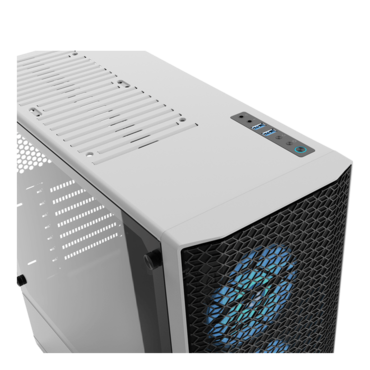 NEO Air Tempered Glass, No PSU, E-ATX, White, Mid Tower Case
