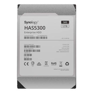 12TB HAS5300-12T, 7200 RPM, SAS 12Gb/s, 512e, 256MB cache, 3.5-Inch HDD