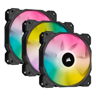 iCUE SP120 RGB ELITE Performance 3 x 120mm, w/ Controller, 1500 RPM, 47.73 CFM, 28 dBA, Cooling Fans