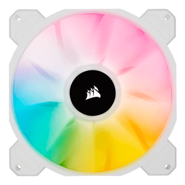 iCUE SP140 RGB ELITE Performance 2 x 140mm, White, w/ Controller, RGB LEDs, 1200RPM, 68.11 CFM, 26.8 dBA, Cooling Fans