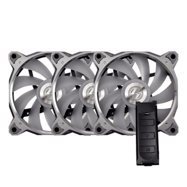 BORA DIGITAL BR120 Space Grey 3 x 120mm, w/ Controller, 1800 RPM, 57.97 CFM, 29 dBA, Cooling Fans