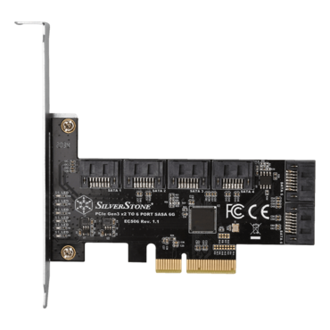 ECS06 6 Ports SATA Gen3 (6Gbps) Non-RAID PCI Express Gen3 x2 card