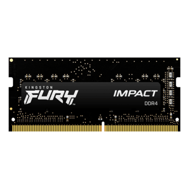 16GB FURY Impact DDR4 2666MHz, CL16, Black, SO-DIMM Memory