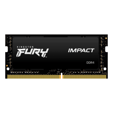 64GB Kit (2 x 32GB) FURY Impact DDR4 3200MHz, CL20, Black, SO-DIMM Memory