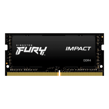 32GB FURY Impact DDR4 2666MHz, CL16, Black, SO-DIMM Memory