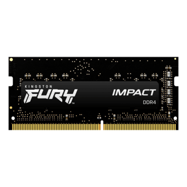 8GB FURY Impact DDR4 3200MHz, CL20, Black, SO-DIMM Memory