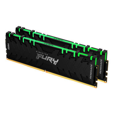 16GB (2 x 8GB) FURY Renegade DDR4 3600MHz, CL16, Black, RGB LED, DIMM Memory
