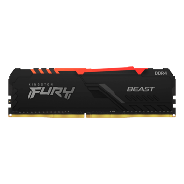 8GB FURY Beast DDR4 3200MHz, CL16, Black, RGB LED, DIMM Memory