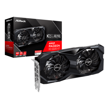 Radeon™ RX 6600 XT Challenger D 8GB OC, 2000 - 2593MHz, 8GB GDDR6, Graphics Card