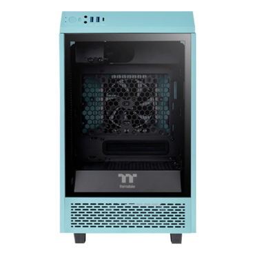 The Tower 100, Tempered Glass, No PSU, Mini-ITX, Turquoise, Mini Tower Case