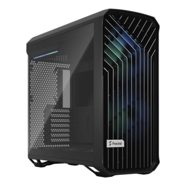 Torrent RGB Light, Tempered Glass, No PSU, E-ATX, Black, Mid Tower Case