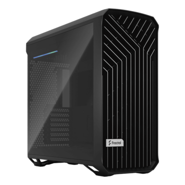Torrent TG Dark, Tempered Glass, No PSU, E-ATX, Black, Mid Tower Case