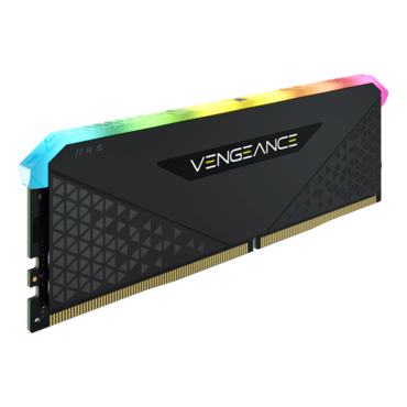 16GB Kit (2 x 8GB) VENGEANCE® RGB RT DDR4 3200MHz, CL16, Black, RGB LED DIMM Memory
