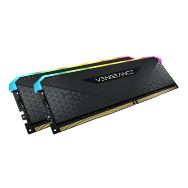 32GB Kit (2 x 16GB) VENGEANCE® RGB RT DDR4 3200MHz, CL16, Black, RGB LED DIMM Memory