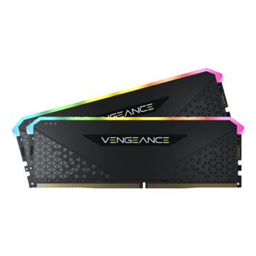 32GB Kit (2 x 16GB) VENGEANCE® RGB RT DDR4 3200MHz, CL16, Black, RGB LED DIMM Memory