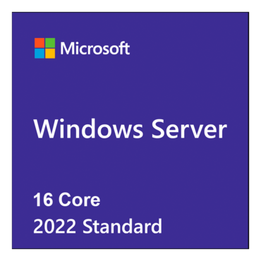 Microsoft Windows Server 2022 Standard - Base License with media and key - 16 Core