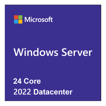 Microsoft Windows Server 2022 Datacenter - Base License with media and key - 24 Core
