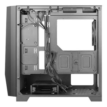 DRACO 10, Tempered Glass, No PSU, microATX, Black, Mini Tower Case