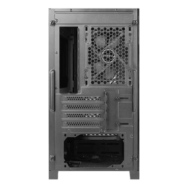 DRACO 10, Tempered Glass, No PSU, microATX, Black, Mini Tower Case