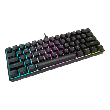 K65 RGB MINI, Per Key RGB, Cherry MX Speed Silver, Wired, Black, Mechanical Gaming Keyboard