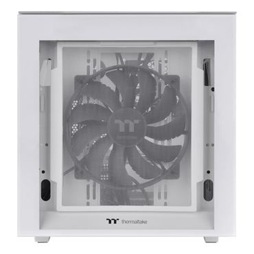 Divider 200 TG Snow, Tempered Glass, No PSU, microATX, White, Cube Case