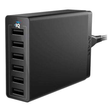 USB Wall Charger, 60W 6 Port USB Charging Station