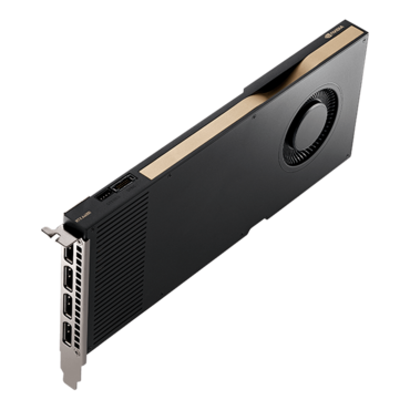 NVIDIA® RTX™ A4000, VCNRTXA4000-BLK, 735 - 1560MHz, 16 GB GDDR6 with ECC, Graphics Card, Bulk