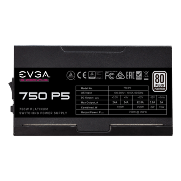 750 P5, 80 PLUS Platinum 750W, ECO Mode, Fully Modular, ATX Power Supply