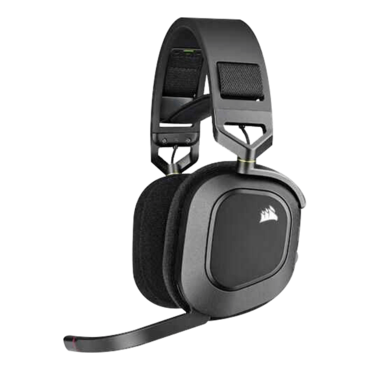 HS80 RGB WIRELESS Premium Gaming Headset with Spatial Audio, Carbon