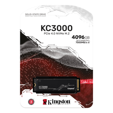 4TB KC3000, 7000 / 7000 MB/s, 3D TLC NAND, PCIe NVMe 4.0 x4, M.2 2280 SSD