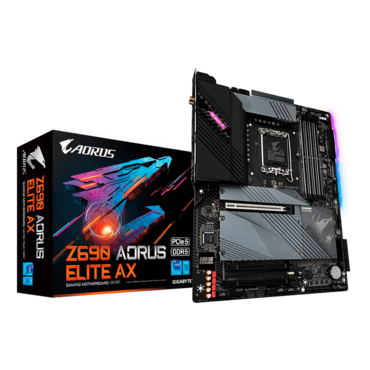 Z690 AORUS ELITE AX, Intel® Z690 Chipset, LGA 1700, DP, ATX Motherboard