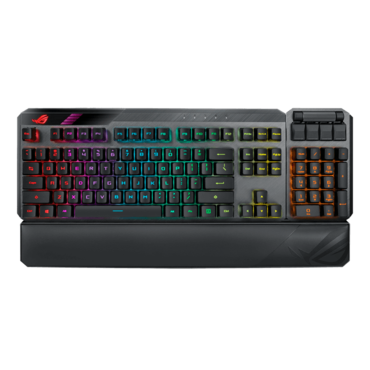 ROG Claymore II, Per Key RGB, ROG RX Blue, Wireless/Wired, Black, Mechanical Gaming Keyboard