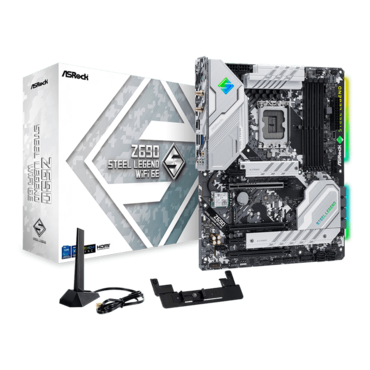 Z690 Steel Legend WiFi 6E, Intel® Z690 Chipset, LGA 1700, DP, ATX Motherboard