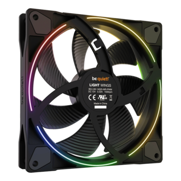 Light Wings 140mm, 1500 RPM, 56 CFM, 23.3 dBA, Cooling Fan