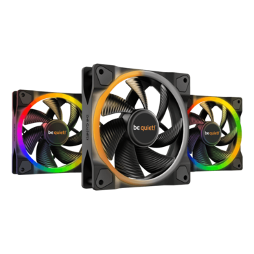 Light Wings High-Speed 3 x 120mm, w/ ARGB Hub, ARGB LEDs, 2500 RPM, 52.3 CFM, 31 dBA, Cooling Fans