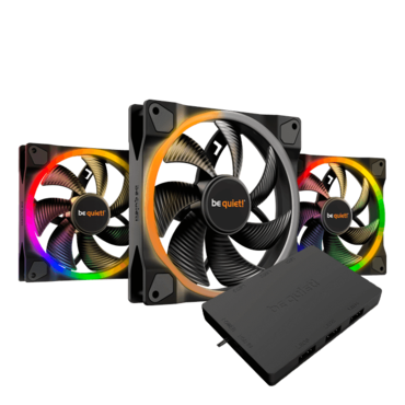 Light Wings High-Speed, 3 x 140mm, w/ ARGB Hub, 2200 RPM, 71.7 CFM, 31 dBA, Cooling Fans