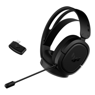 TUF Gaming H1 Wireless, Virtual 7.1 Surround Sound, Wireless, Black, Gaming Headset