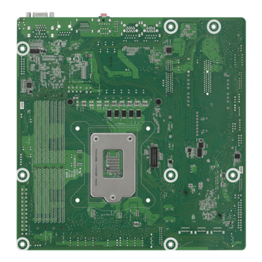 W480M WS, Intel® W480, LGA 1200, DDR4-3200 128GB ECC UDIMM / 4, SATA DOM, Display Port, M.2 / 2, USB 3.2 / 4, GbLAN / 2, microATX Retail