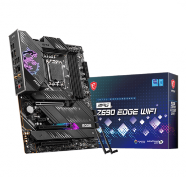 MPG Z690 EDGE WIFI, Intel® Z690 Chipset, LGA 1700, Type-C 2x2, ATX Motherboard