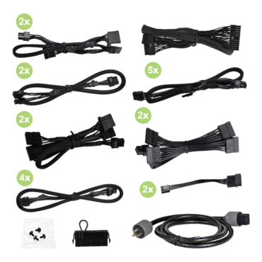 1600 P+, 80 PLUS Platinum 1600W, ECO Mode, Fully Modular, ATX Power Supply